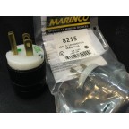 Marinco 8215 NEMA Hospital-Grade Power Plug 15A 125V Black