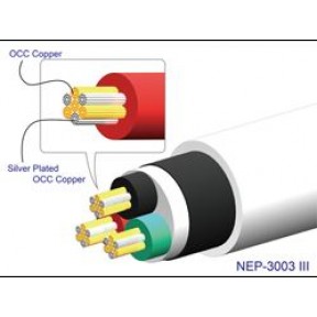 Neotech Power Cord NEP-3003 MKIII Silver Plate OCC Bare Cable (Per Foot)